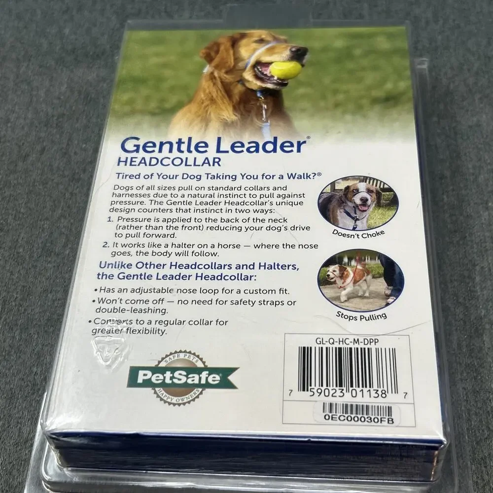 PetSafe Gentle Leader Headcollar Medium 25-60 lbs No-Pull Dog Training PURPLE